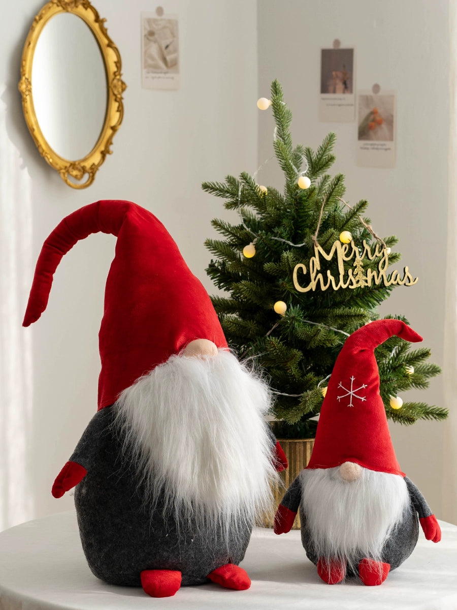 Hromeo Christmas Gift Santa Doll Furnishings Ornaments Window Desktop Bar Decorations Arrangement