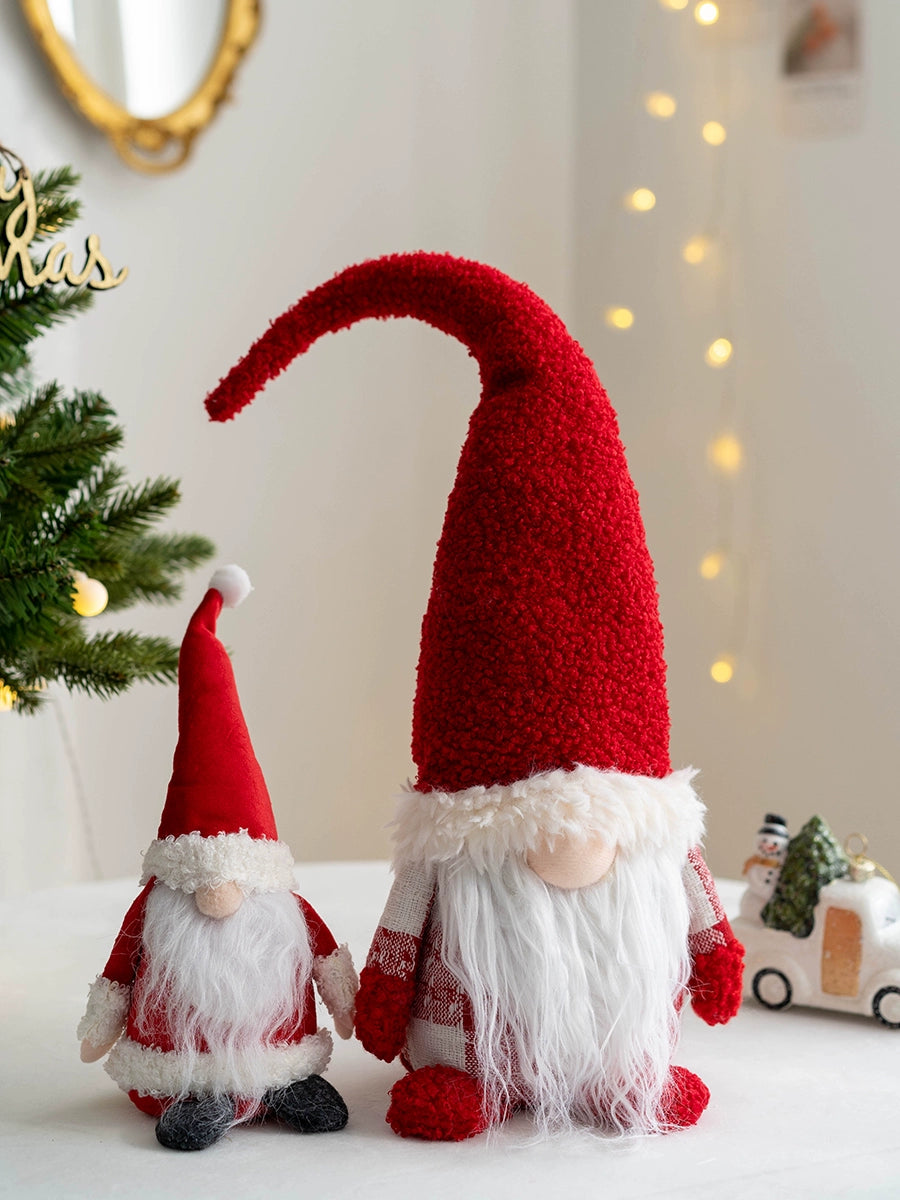 Hromeo Christmas Gift Santa Doll Furnishings Ornaments Window Desktop Bar Decorations Arrangement