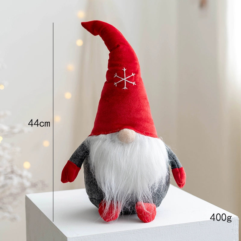Hromeo Christmas Gift Santa Doll Furnishings Ornaments Window Desktop Bar Decorations Arrangement