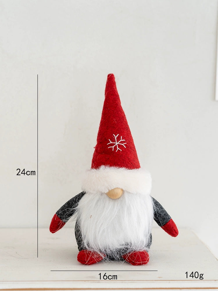Hromeo Christmas Gift Santa Doll Furnishings Ornaments Window Desktop Bar Decorations Arrangement