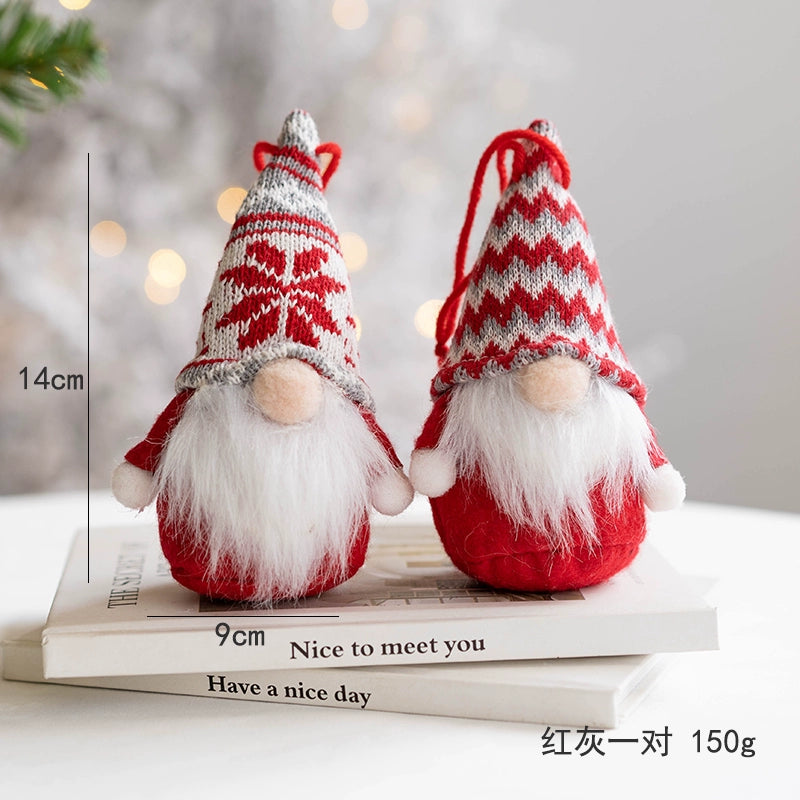 Hromeo Christmas Gift Santa Doll Furnishings Ornaments Window Desktop Bar Decorations Arrangement
