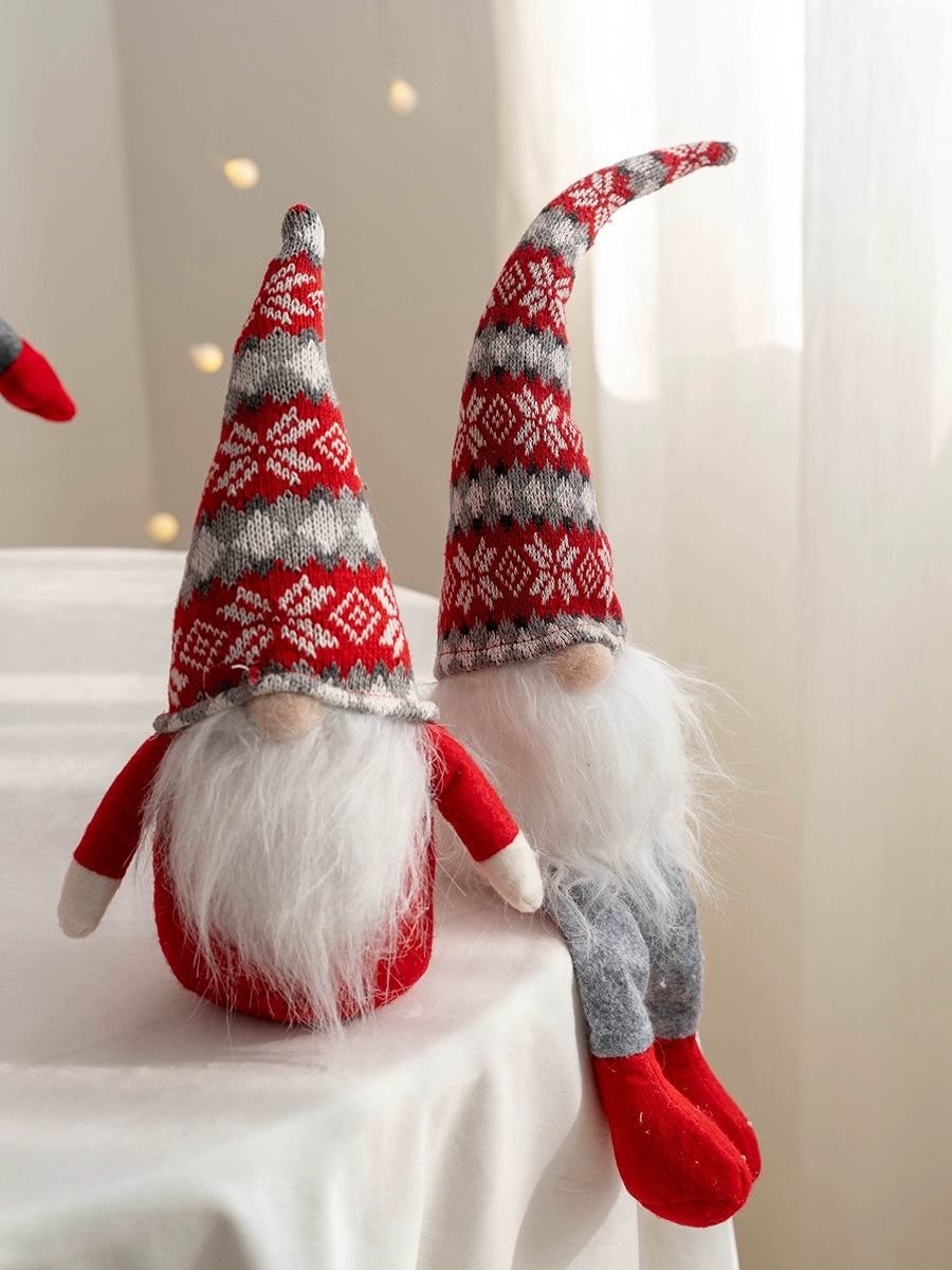 Hromeo Christmas Gift Santa Doll Furnishings Ornaments Window Desktop Bar Decorations Arrangement