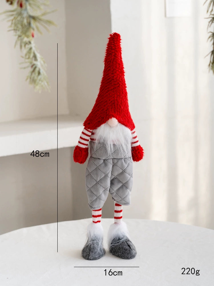 Hromeo Christmas Gift Santa Doll Furnishings Ornaments Window Desktop Bar Decorations Arrangement