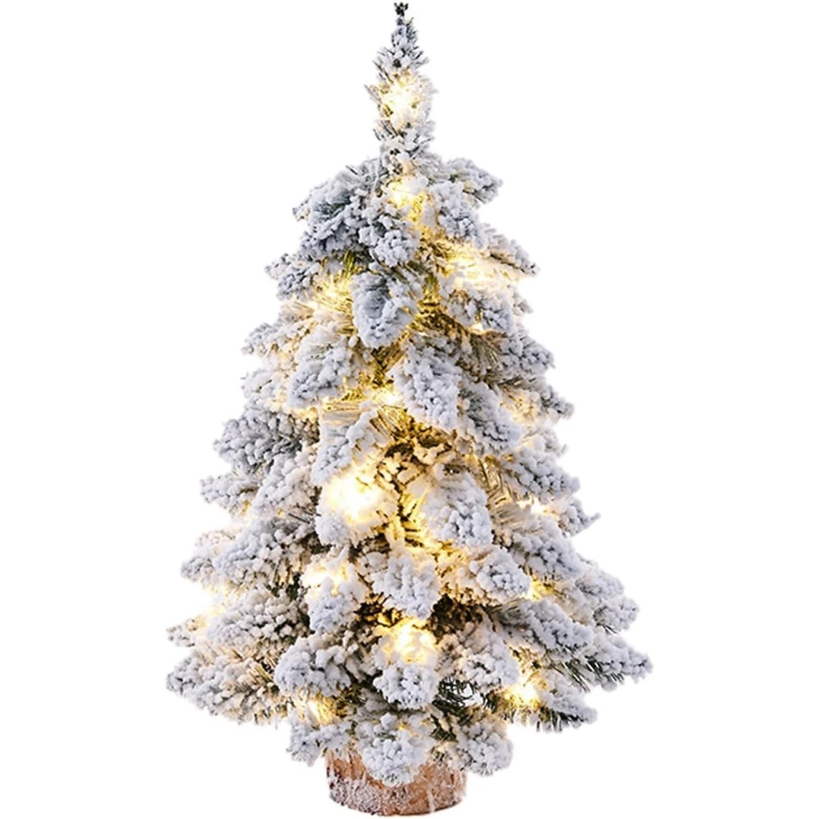 Christmas Tree Christmas Falling Snow Flocked Christmas Tree Small Tree Decoration Desktop Ornaments Party Decoration